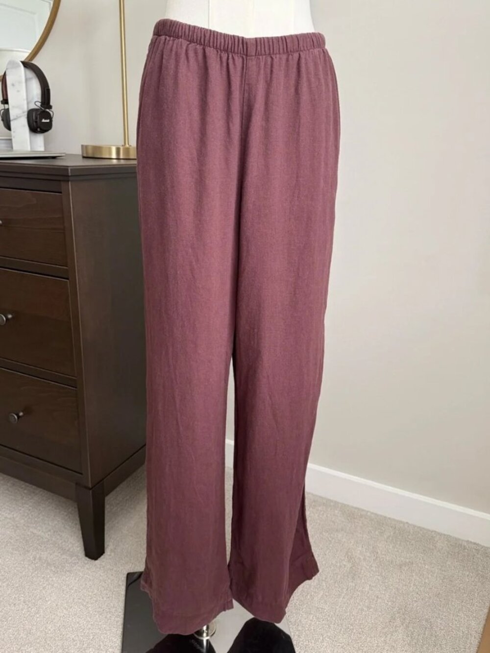 A NEW DAY Mauve Wide Leg Pull-On Pants